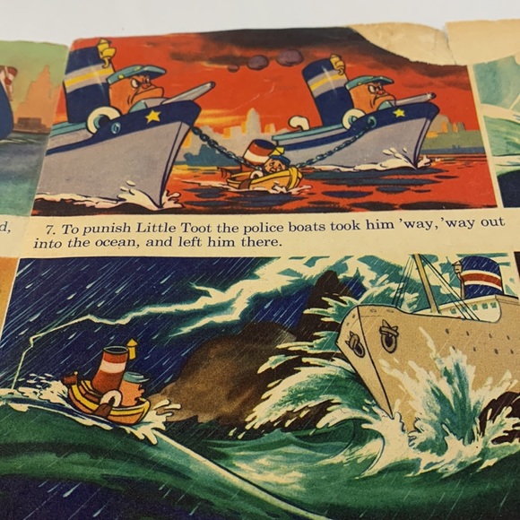 Vintage LITTLE TOOT by WALT DISNEY’S MELODY TIME record cover (only!) no record - Picture 16 of 16